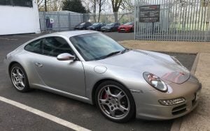 Porsche 997 2006 installed with Pioneer AVIC-F980DAB and rear camera