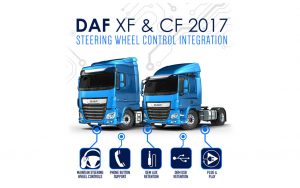 DAF XF & CF 2017 Steering Wheel Interface Adaptor