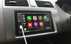 Suzuki Swift 2009 double din install Sony XAV-AX1000