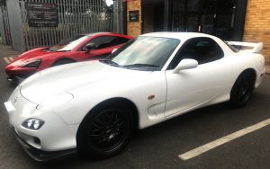 Mazda RX7 2001 fitted Pioneer SPH-DA130DAB