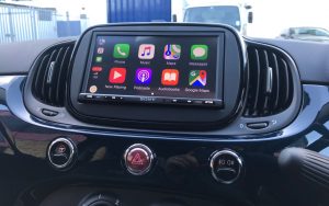 Sony XAV-AX3005DB Installed in Fiat 500 2018