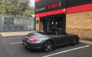 Porsche Cab 997 2009 Sony XAV–AX5550D Double Din Install