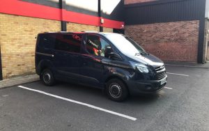 Ford Transit Custom 64 reg fitted with Pioneer SPH-DA250dab
