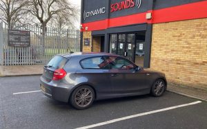 BMW 1 series 2008 model in for a Pioneer AVH-A3100DAB stereo upgrade