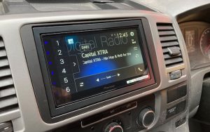 VW Transporter T5 62 reg Pioneer SPH-DA250 installed