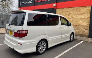 Toyota Alphard 2007 fitted with Sony XAV-AX1005DB