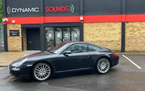Porsche 997 2008 fitted with Pioneer SPH-DA250
