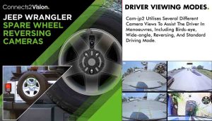 CAM-JP2 Spare Wheel Mounted Reversing Camera With 4 Viewing Modes