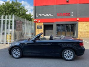 BMW 1 Series 2008 model fitted with Alpine CDE-205DAB