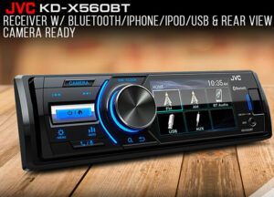 JVC KD-X560BT featuring Bluetooth / USB / 3″ Color Display / Camera-Input