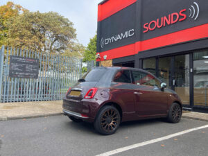 Fiat 500 2019 model upgraded with Pioneer SPH-DA160DAB CarPlay/Android Auto stereo.