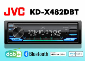 JVC KD-X482DBT 1DIN Digital Media Receiver