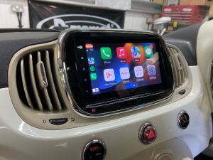 Fiat 500 2015 model Upgraded with Pioneer SPH-DA360DAB CarPlay/Android Auto stereo