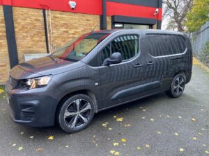Peugeot Partner 2019 model upgraded with Pioneer TS-A1600C speakers and JBL BASSPRO SL2