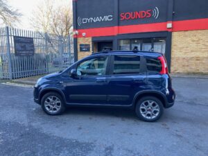Fiat Panda 2014 model upgraded with JBL Stage 1 621 speakers