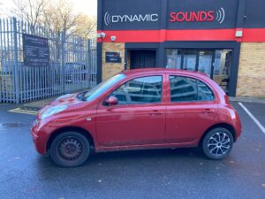 Nissan Micra 2007 model upgraded with Pioneer MVH-S420DAB Digital stereo.