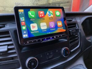 Ford Transit Custom 2018 model upgraded with the Alpine ILX-F905D and Connects2 CAM-FD10