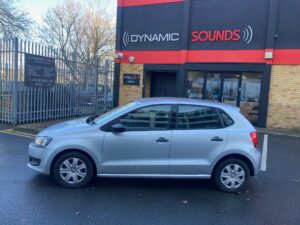 VW Polo 2012 model upgraded with a Grundig GX-3800 DAB CarPlay stereo.
