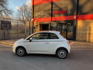 Fiat 500 2008 model upgraded with Sony DSX-A410BT Bluetooth stereo