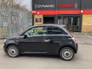 Fiat 500 2009 model upgraded with Pioneer SPH-DA160DAB stereo