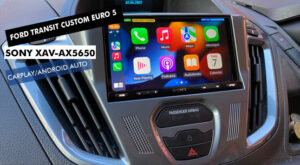 FORD TRANSIT CUSTOM EURO 5 SONY CARPLAY / ANDROID AUTO / DAB / FM / BLUETOOTH STEREO UPGRADE KIT