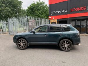 Porsche Cayenne 2004 model upgraded with KENWOOD DMX5020DABS