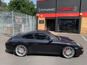 Porsche 911 upgraded with Kenwood DMX8019DABS Stereo