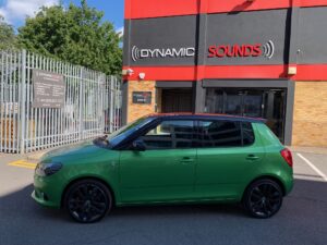 Skoda Fabia 2019 model upgraded with Pioneer SPH-DA160DAB and ND-BC8 reversing camera