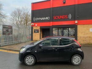 Toyota Aygo 2018 model upgraded with Kenwood DMX5020DABS CarPlay and Android Auto stereo