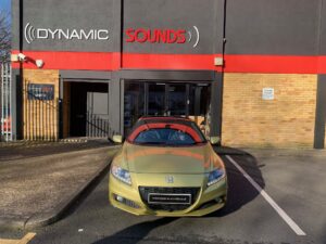 Honda CR-Z 2012 model upgraded with Alpine ILX-705D stereo and front and rear cameras