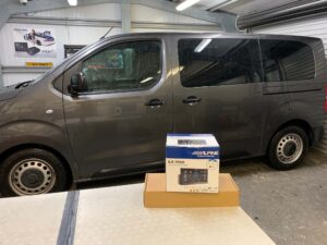 Vauxhall Vivaro 2021 model upgraded with Alpine ILX-705D Stereo
