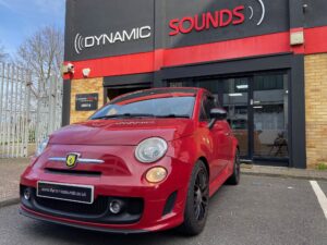 Fiat 500 Abarth 2012 model upgraded with Pioneer SPH-DA160DAB stereo
