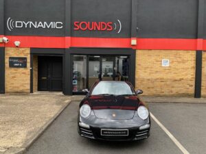 Porsche 997 2010 model upgraded with Sony XAV-6050 CarPlay stereo and Pioneer ND-BC9 reversing camera.