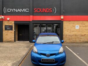 Toyota Aygo 2009 model upgraded with JVC KW-M560BT CarPlay stereo
