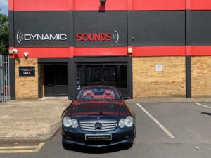 Mercedes SL55 (R230) 2003 model upgraded with DMX7722DABS Wireless CarPlay and Android Auto stereo