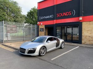Audi R8 2009 model upgraded with Sony XAV-AX6050 CarPlay stereo