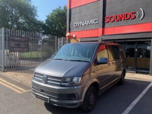 VW Transporter T6 2017 model upgraded with Sony XAV-AX1000 CarPlay stereo