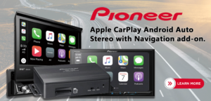 Pioneer Apple CarPlay Android Auto Stereo with Navigation add-on.