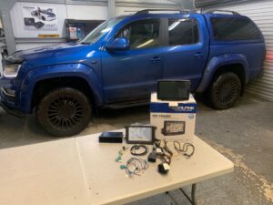 VW Amarok 2018 model upgraded with Alpine INE-F904DC Halo 9″ Built-in Navigation Apple Carplay Android Auto