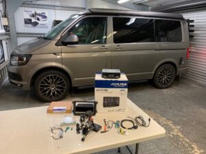 VW Transporter T6 2016 model Upgraded with Alpine ILX-F115D Stereo
