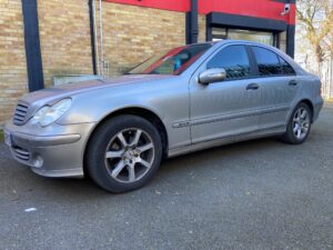 Mercedes C Class 2005 model Upgraded with the JVC KW-M593BT CarPlay stereo