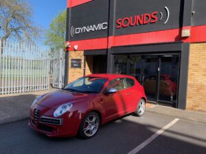 Alfa Romeo Mito 2013 model upgraded with the Alpine ILX-W690d stereo