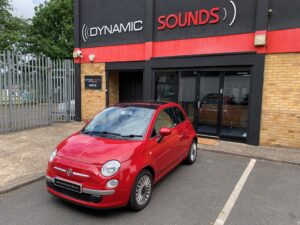 Fiat 500 (2014) upgraded with Kenwood DMX5023DABS Car Play stereo