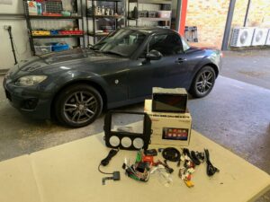 Mazda MX-5 2009 model upgraded with a Pioneer SPH-DA77DAB wireless CarPlay stereo