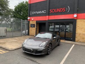 Porsche Boxster 981 2013 model upgraded with Kenwood DMX7722DABS CarPlay Stereo