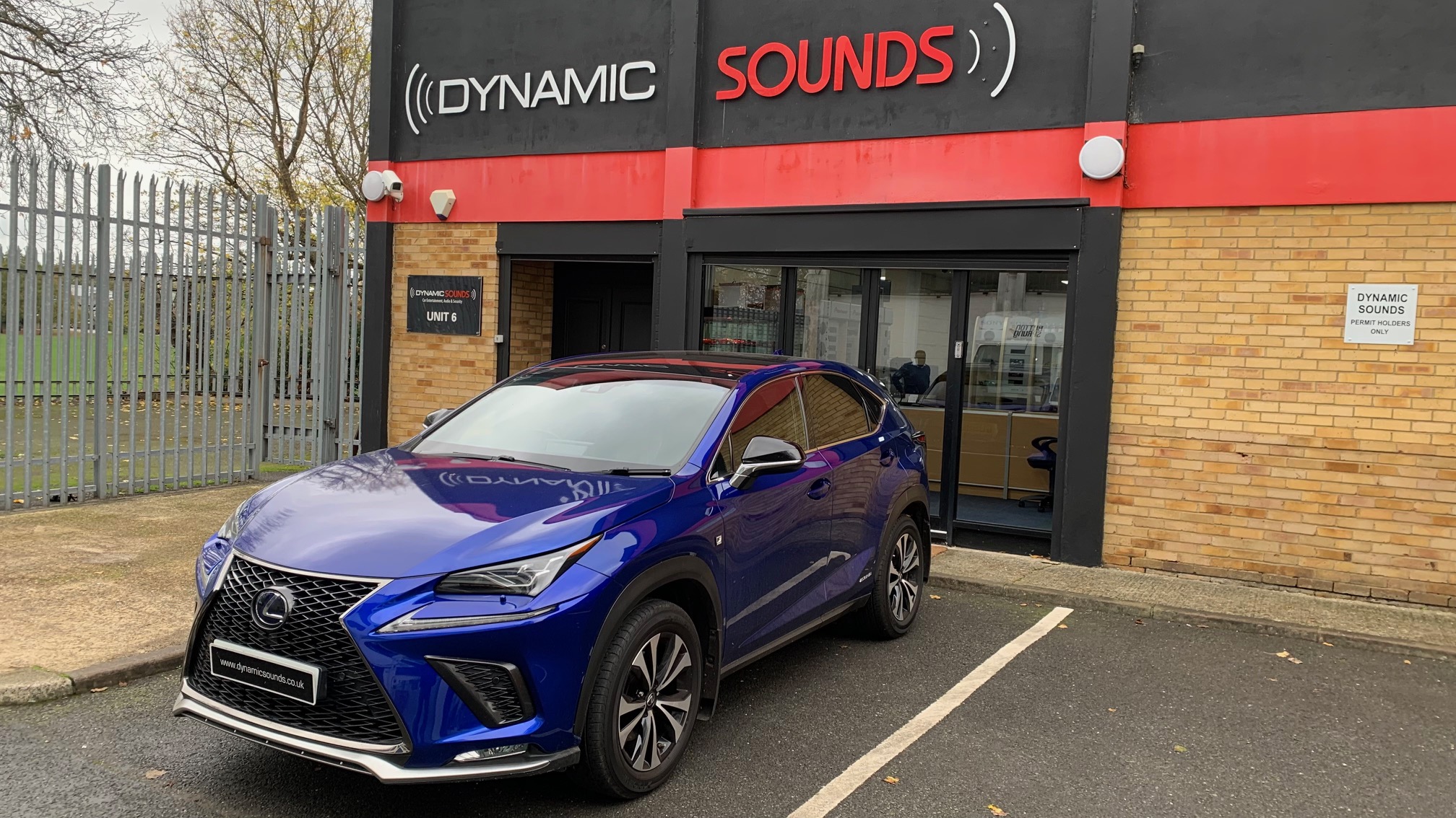 Pioneer TS-WX300A active subwoofer installed in Lexus NX Hybrid 2018